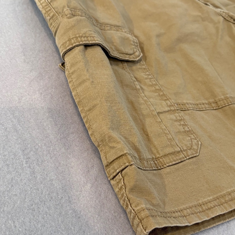 Wrangler Relaxed Fit Cargo Shorts Mens Size 40 Tan Cotton Spandex Pockets Casual - Picture 4 of 12